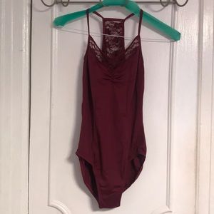 Balera Burgundy Lace Leotard